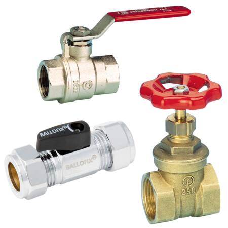 Afsluiters cv, gas & water