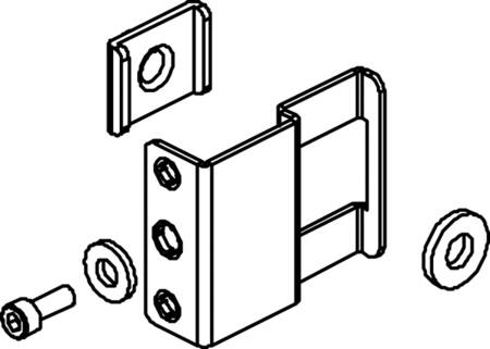 BESLAG F/PE-KLEMME KOMPLET PESK 