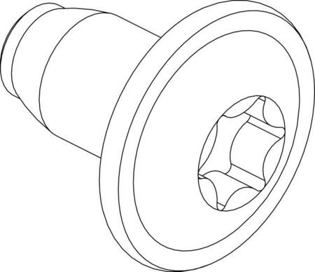 SKRUE, GEVINDFORM, TORX, FLANGE 500 STK. 