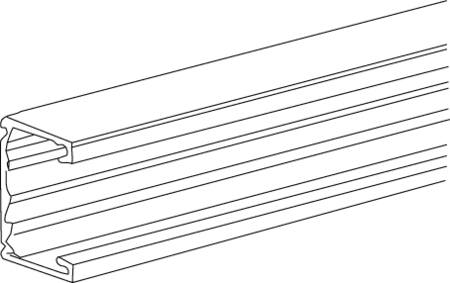 KANALBUND HVID A 2,5M TEK U 123 