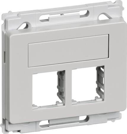 UDTAG OPUS66 LIGE F 2XRJ45 LYSEGRÅ 