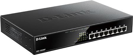 SWITCH 8X GIGABIT POE+ DGS-1008MP 