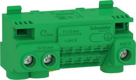 AFDÆKNING TERMINALBLOK 3X6/25 + 11X1,5/4 