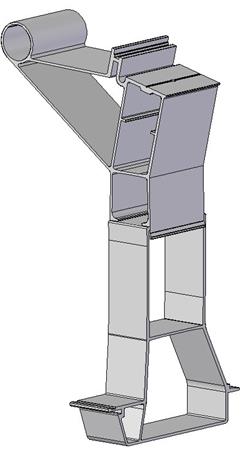 MODUL STØTTEFOD R 13° 150-30 ALU 