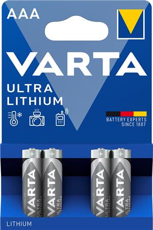 BATTERI PROF LITHIUM AAA 1,5V 