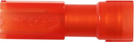 HELISO SPADEMUFFE 0,5-1,5MM² 2,8X0,5 RØD 