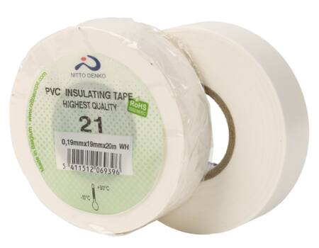 TAPE 21 PVC 15MMX10M HVID 