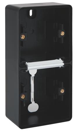 UNDERLAG 2-MODUL, LODRET, IP55, SORT 