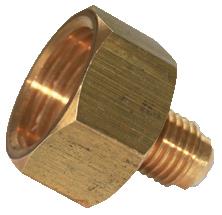 ADAPTER FOR KØLEMIDDEL FLASKE 1/4\'\' 