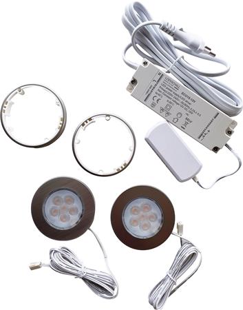 NOHR 2-KIT LED SPOT, INKL. DRIVER, ALU 