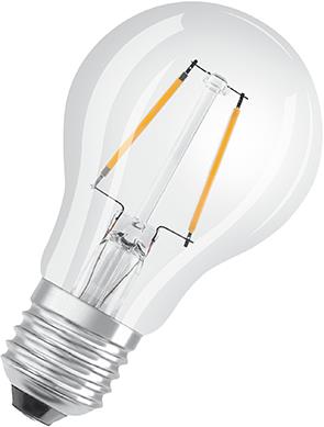 LED STD 2,5W/827 (25W) FILAMENT KLAR E27 