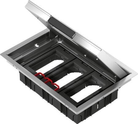 GULVBOKS UFB-360F RUSTFRI - 6 ENHEDER 
