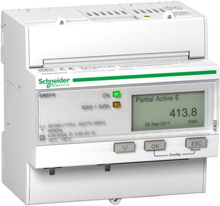 KWH-MÅLER 3P+N 400V CT X/5 PULS 