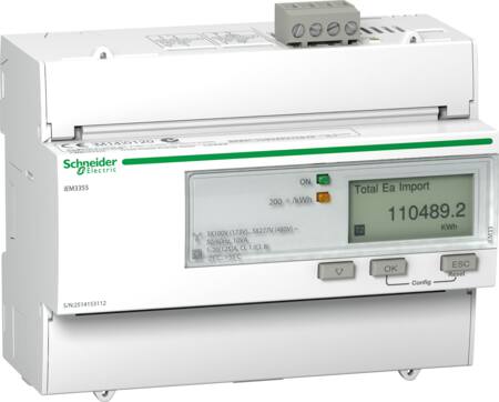 3-FASET KWH MÅLER 125A MODBUS MID 