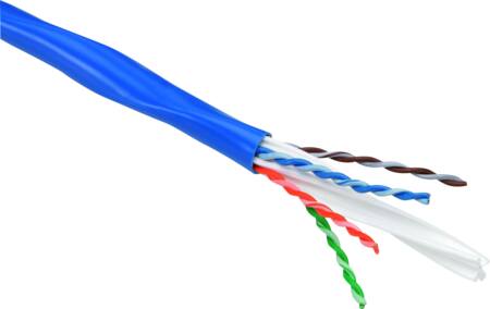 KABEL KAT6A U/UTP 4P 305M BLÅ DCA 