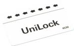 MAGNETSTRIBEKORT M/UNILOCK LOGO